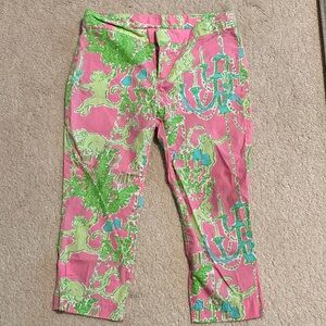 Lilly Pulitzer Pink and Green Kids' Playful Print Pants Bundle and Save